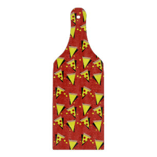 Geometrische Pizza Pepperoni Italian Slice Schneidebrett