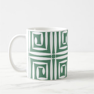 Geometrische Polygone Vintage Nahtloses Muster Kaffeetasse