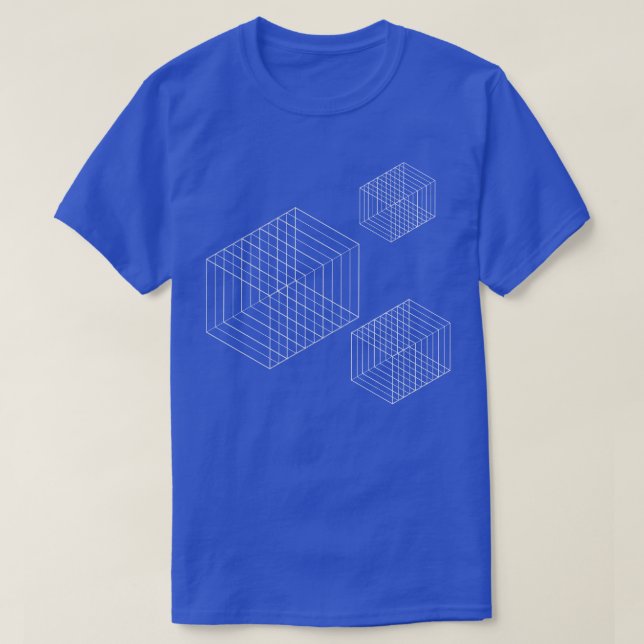 geometrische Quadrat T-Shirt (Design vorne)