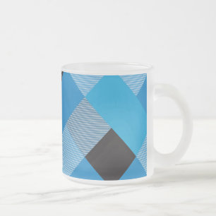 Geometrische Quadratabstraktion 3 Mattglastasse