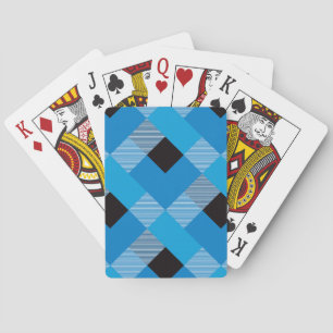 Geometrische Quadratabstraktion 3 Spielkarten