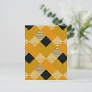 Geometrische Quadratabstraktion 9 Feiertagspostkarte