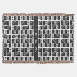 Geometrische Quadrate benutzerdefinierte Monogramm Decke