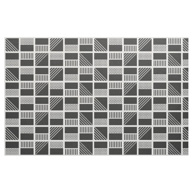 Geometrische Quadrate Meterware Stoff (Fat Quarter (45,7 x 55,9 cm))