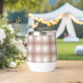 Geometrische Quadrate mit Mocha Mousse Gradient Wh