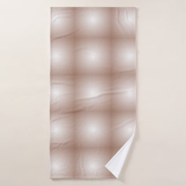 Geometrische Quadrate mit Mocha Mousse Gradient Wh Badehandtuch