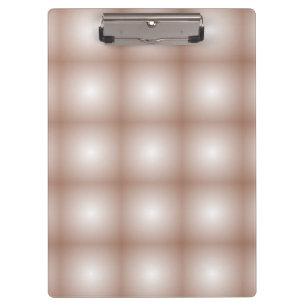 Geometrische Quadrate mit Mocha Mousse Gradient Wh Klemmbrett