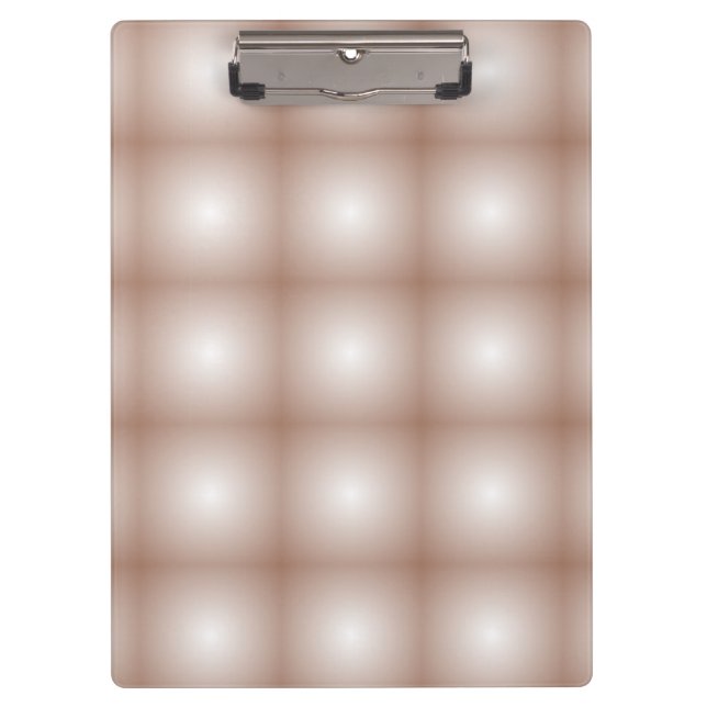 Geometrische Quadrate mit Mocha Mousse Gradient Wh Klemmbrett (Vorderseite)
