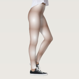 Geometrische Quadrate mit Mocha Mousse Gradient Wh Leggings