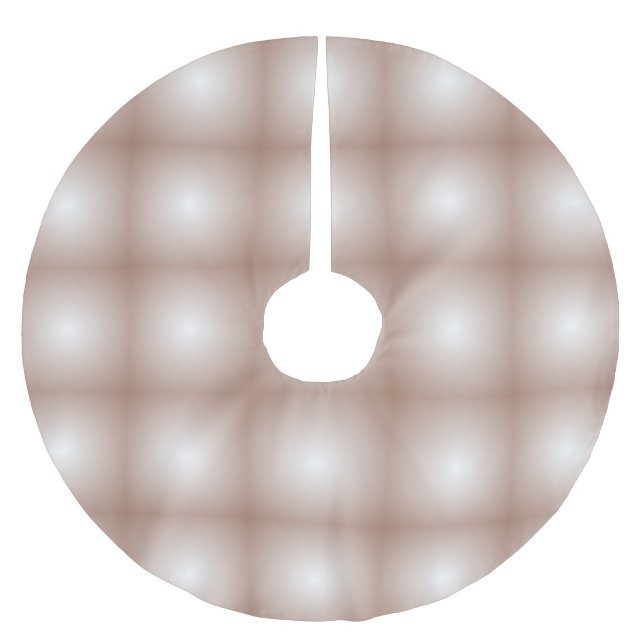 Geometrische Quadrate mit Mocha Mousse Gradient Wh Polyester Weihnachtsbaumdecke (Vorderseite)