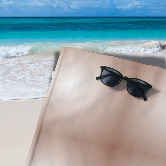 Geometrische Quadrate mit Mocha Mousse Gradient Wh Strandtuch (Von Creator hochgeladen)