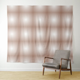 Geometrische Quadrate mit Mocha Mousse Gradient Wh Wandteppich