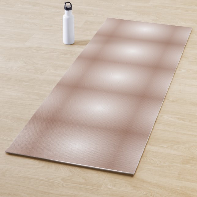 Geometrische Quadrate mit Mocha Mousse Gradient Wh Yogamatte (Beispiel)