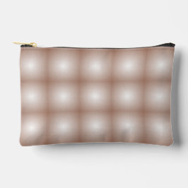 Geometrische Quadrate mit Mocha Mousse Gradient Wh Zubehörtasche