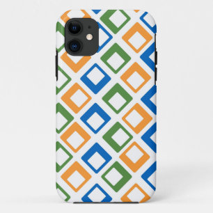 Geometrische Quadrate   Orange Green Blue Case-Mate iPhone Hülle