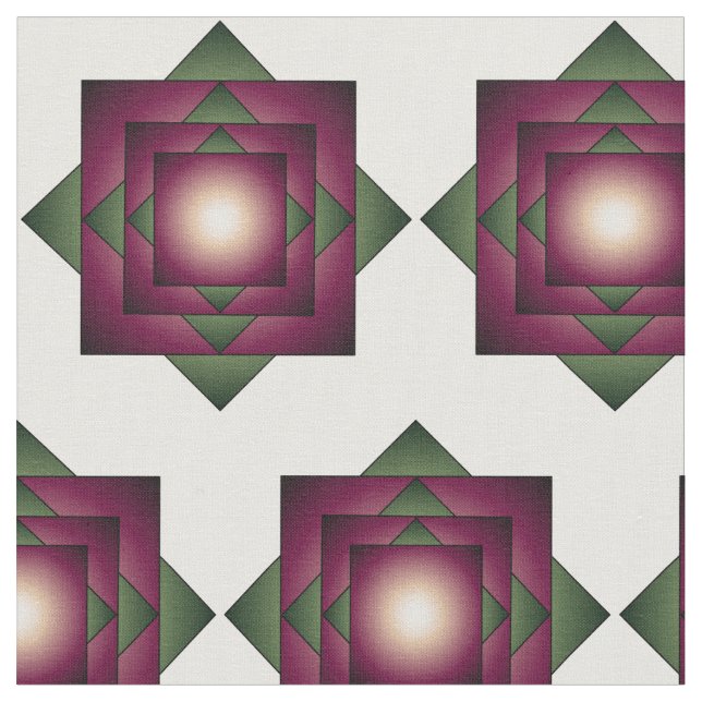Geometrische Quadrate Stoff (Nahaufnahme)