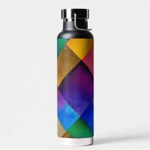 Geometrische Quadrate Trinkflasche