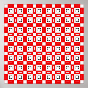 Geometrische Quadrate und Rechtecke Poster