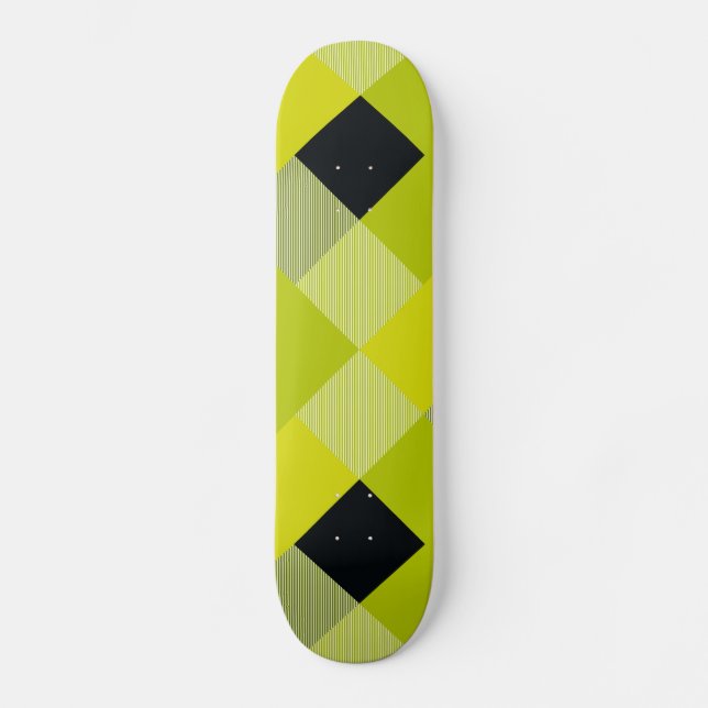 Geometrische quadratische Abstraktion 11 Skateboard (Vorderseite)