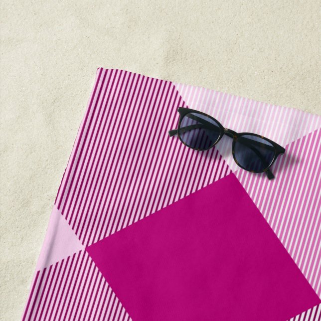 Geometrische quadratische Abstraktion 17 Strandtuch (Beispiel)