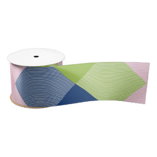 Geometrische quadratische Abstraktion 18 Satinband