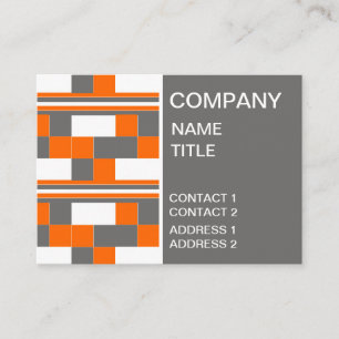 Geometrische quadrische Streifen Visitenkarte