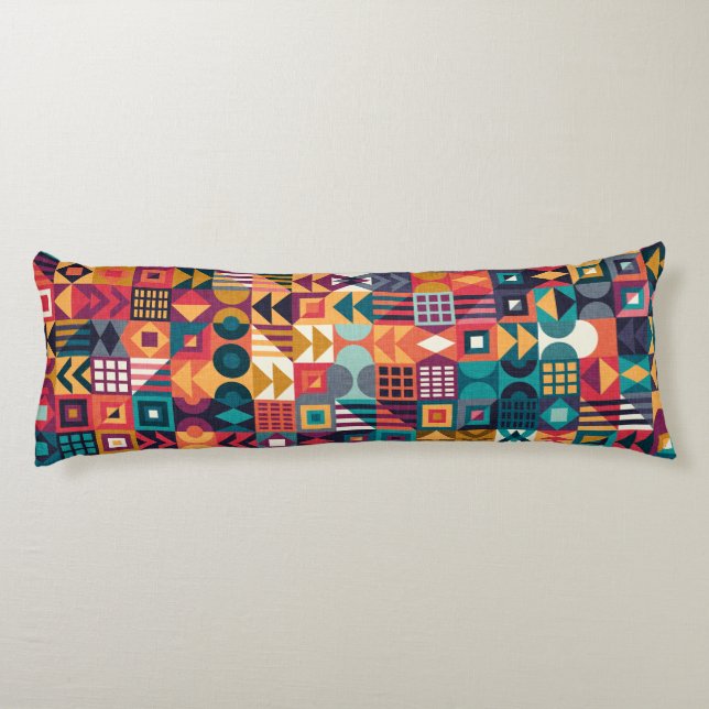 Geometrische Rahmen 4 Seitenschläferkissen (Rückseite)