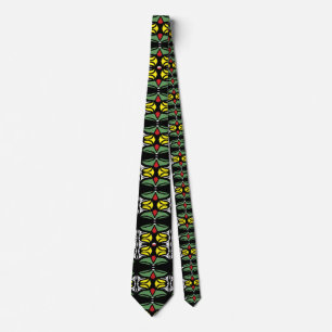 Geometrische Rasta-Krawatte Krawatte