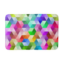 Geometrische Regenbogenfarben Trendiges Muster Bat