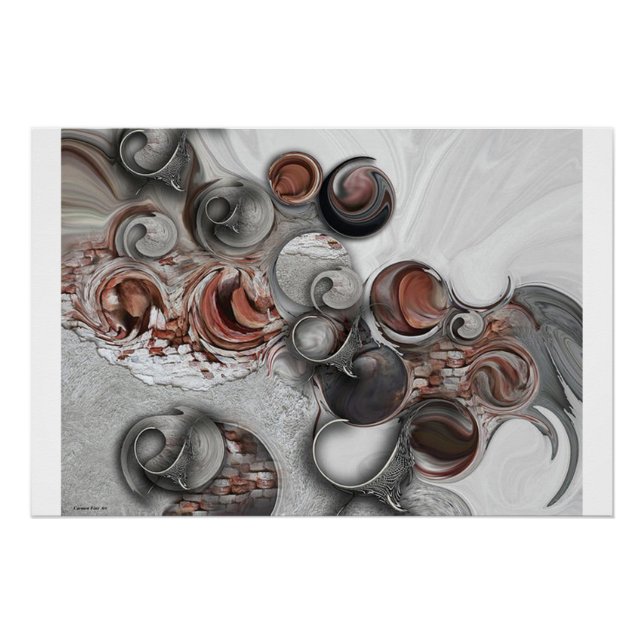 "Geometrische Reihenfolge", Glossy Poster (Vorderseite)