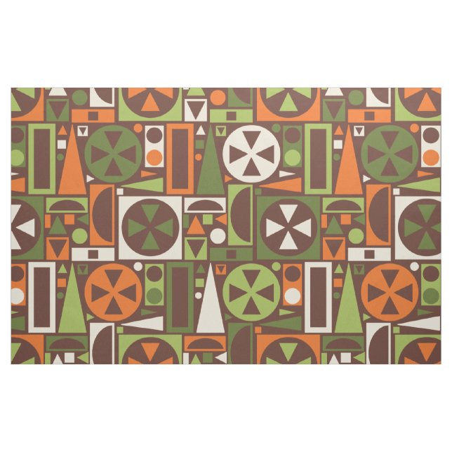 Geometrische Retro 50er Mitte- des Stoff (Fat Quarter (45,7 x 55,9 cm))