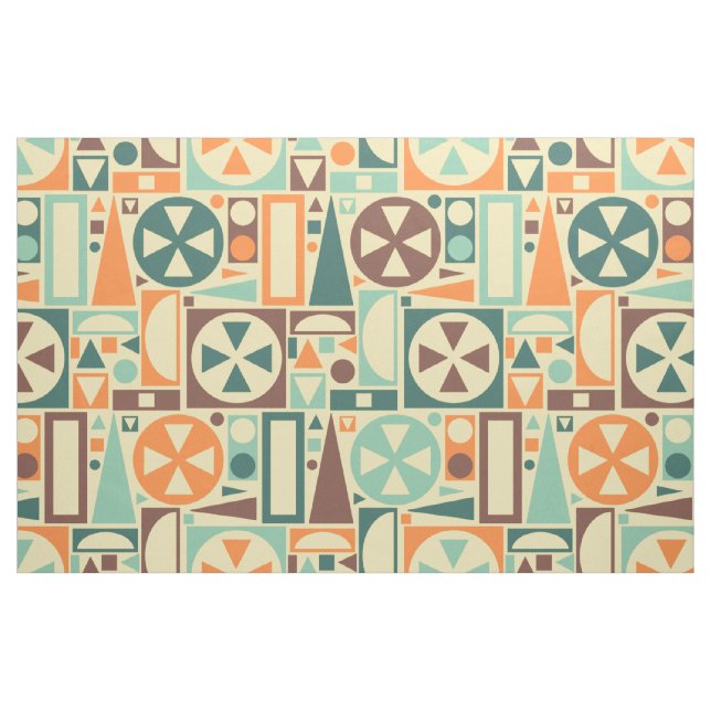 Geometrische Retro 50er Mitte- des Stoff (Fat Quarter (45,7 x 55,9 cm))