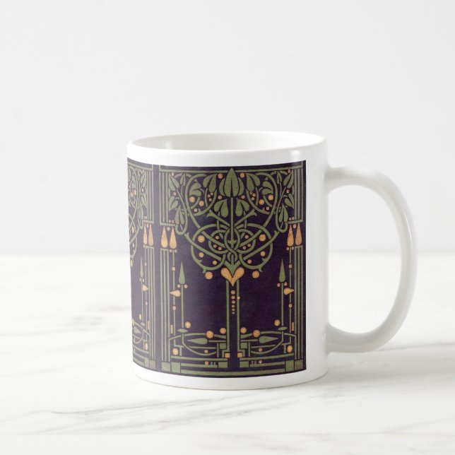 Geometrische Retro-Design-Tasse Kaffeetasse (Rechts)