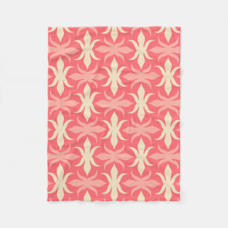 Geometrische Retrofarben 70er Fleecedecke