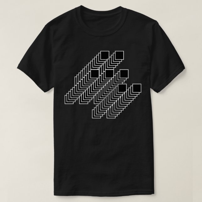 geometrische Röhren T-Shirt (Design vorne)
