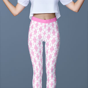 Geometrische rosa Dreiecke Leggings