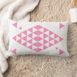 Geometrische rosa Dreiecke Lendenkissen