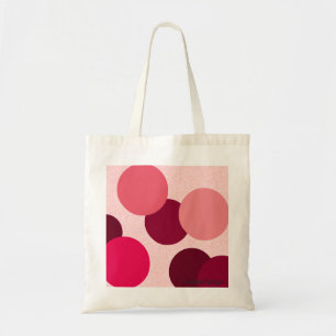 Geometrische rosa Punkte Tragetasche