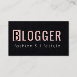 Geometrische rosa RoseMinimalistischer Visitenkarte