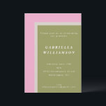 Geometrische, rosa und skalierte, benutzerdefinier einladung<br><div class="desc">Einladung zu einer geometrischen,  rosa und skalierbaren Graduierungspartei</div>