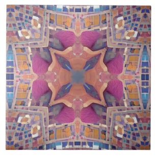 geometrische Rose der marokkanischen Mosaike Fliese