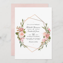 Geometrische Rose - Foto für Hochzeiten in Rosa un