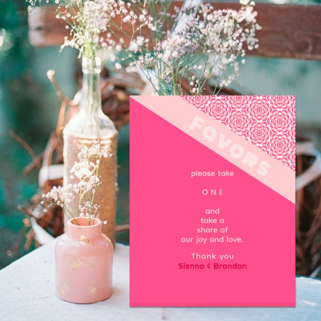 Geometrische Rose Rote Gastgeschenke Hochzeiten Sockelschild (Von Creator hochgeladen)