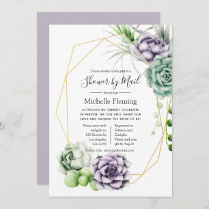 Geometrische Säuglinge Baby oder Brautparty per Ma Einladung