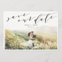 Geometrische Save the Date gemalte Frame-Karte