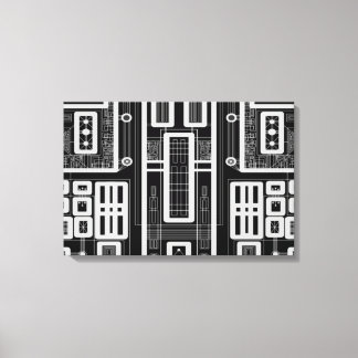 Geometrische Schalttafel Leinwanddruck