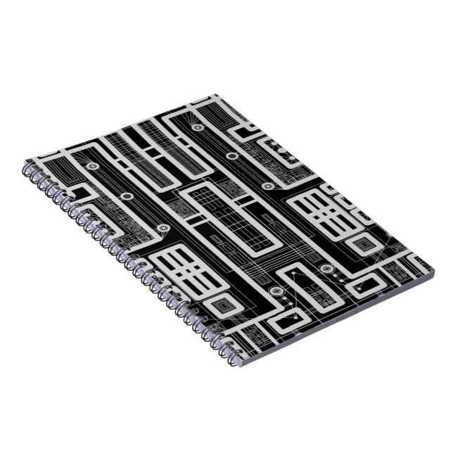 Geometrische Schalttafel Notizblock (Rechte Seite)