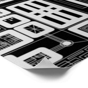 Geometrische Schalttafel Poster