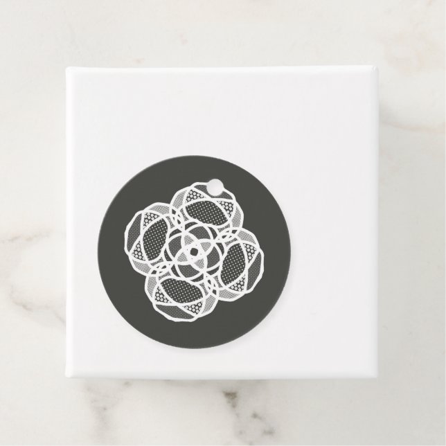 Geometrische Schneeflocke Geschenkanhänger (Beispiel)