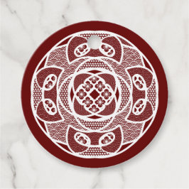 Geometrische Schneeflocke Geschenkanhänger